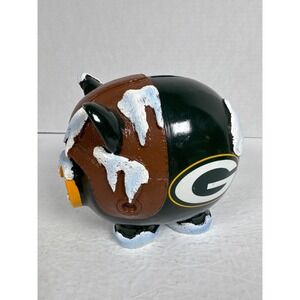Green Bay Packers Piggy Bank Frozen Tundra Vintage Helmet Forever Collectibles